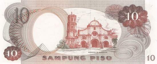 Philippinen 10 Piso 1969 p144a